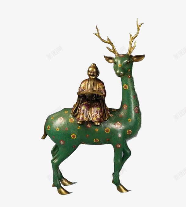 艺术珍品铜鹿png免抠素材_新图网 https://ixintu.com 中华珍品 产品实物 古董 艺术品 鹿
