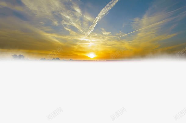 天空夕阳png免抠素材_新图网 https://ixintu.com 云层 夕阳 夕阳天空 天空 落日 黄昏