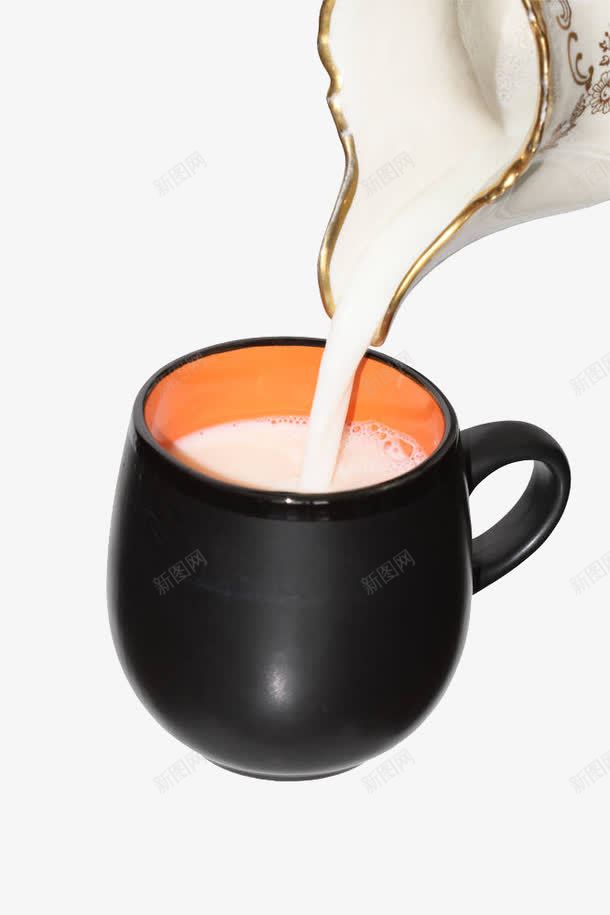把牛奶倒入瓷杯里面png免抠素材_新图网 https://ixintu.com 乳液 乳白色 奶 奶白色 往下流 早餐 早餐奶 液体 牛奶 白色膏状物体 粘稠 营养 饮料