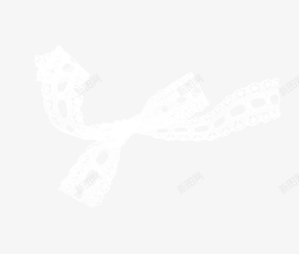 蝴蝶结png免抠素材_新图网 https://ixintu.com 花纹 蕾丝 薄纱 飘带