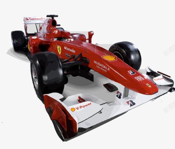 法拉利赛车psd免抠素材_新图网 https://ixintu.com F1赛车 比赛 激烈 红色