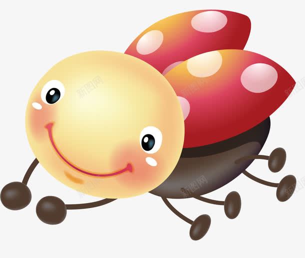 七星瓢虫png免抠素材_新图网 https://ixintu.com 七星瓢虫 卡通 虫子 飞虫