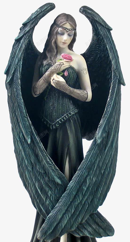 恶魔png免抠素材_新图网 https://ixintu.com 地狱恶魔 塑像 女恶魔 恶魔 欧美 翅膀 雕像
