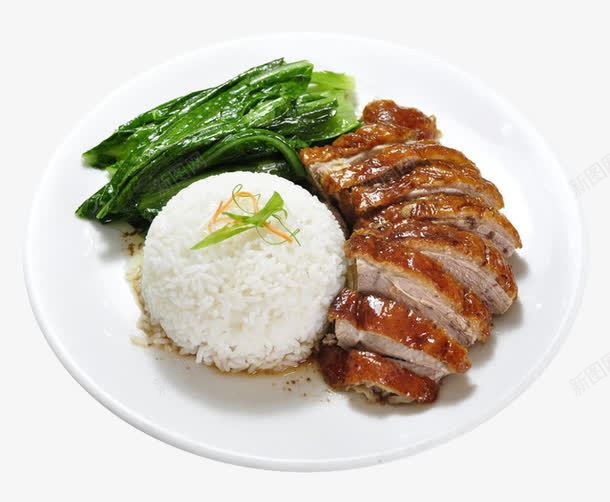 烧鹅饭快餐png免抠素材_新图网 https://ixintu.com 主食 招牌主食 烧鸭饭 烧鹅饭 特色主食 米饭 风味主食