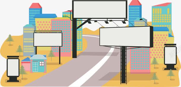 卡通马路png免抠素材_新图网 https://ixintu.com 卡通 柏油路 泊油路 道路 马路