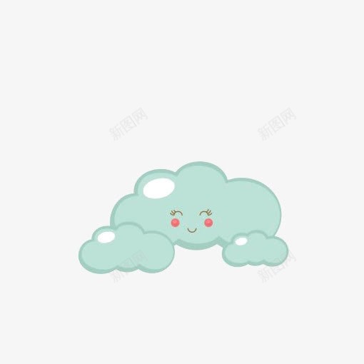 卡通云朵png免抠素材_新图网 https://ixintu.com PPT元素 云彩 云朵 云朵插画 可爱云朵 微笑