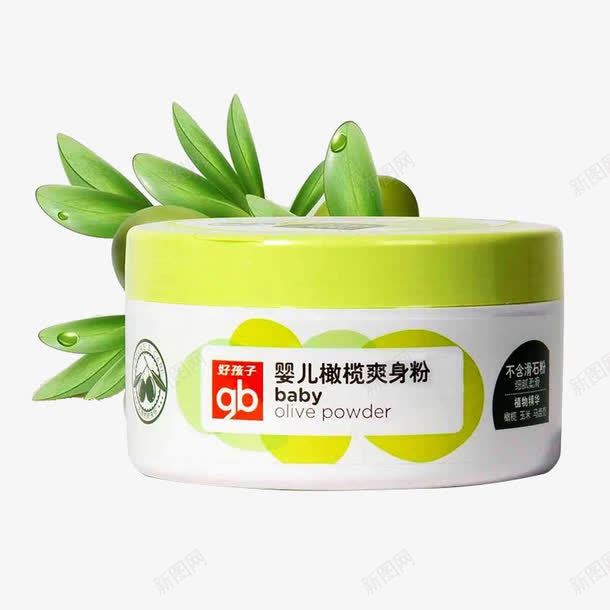 婴儿爽身粉png免抠素材_新图网 https://ixintu.com 产品实物 儿童 好孩子 婴儿用品 橄榄 爽身粉