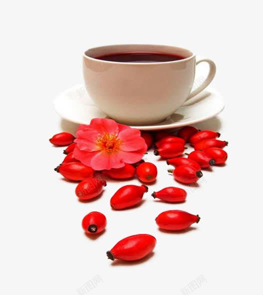 玫瑰果茶片png免抠素材_新图网 https://ixintu.com 下午茶 玫瑰果 玫瑰花瓣 美容养颜 蔷薇果 饮料