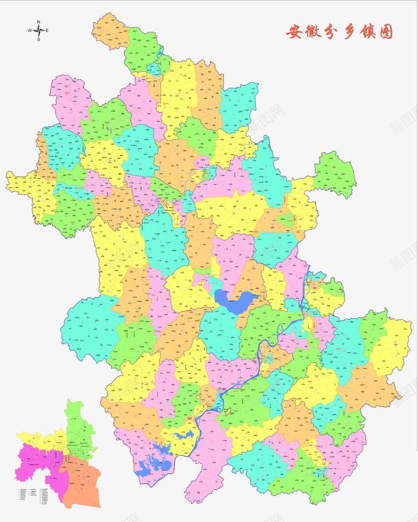 安徽地图png免抠素材_新图网 https://ixintu.com 乡镇 安徽地图 山脉 市级 旅游 高清地图