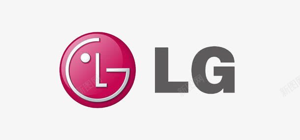 粉色圆形创意LG品牌logo图标png_新图网 https://ixintu.com 免抠logo 创意LG品牌logo 标志 标识 立体logo 粉色圆形