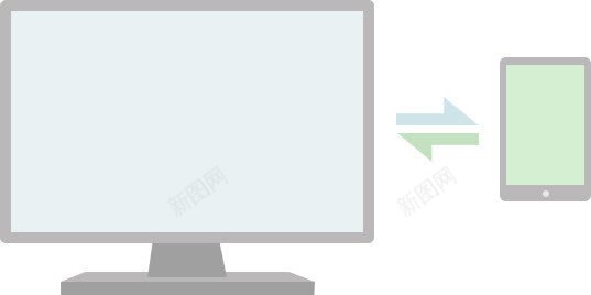 卡通电脑手机信息传递背景png免抠素材_新图网 https://ixintu.com 传递 信息 卡通 手机 电脑 背景
