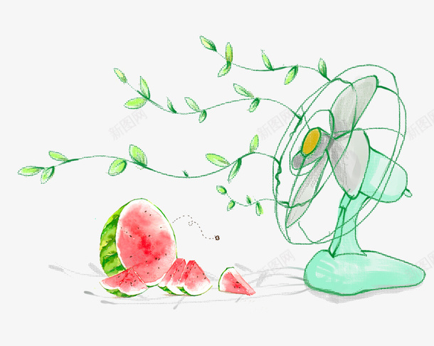 扁平卡通夏至节气风扇psd免抠素材_新图网 https://ixintu.com 卡通 处暑 夏至 扁平 扁平卡通夏至节气风扇 节气 西瓜 风扇 风扇卡通图