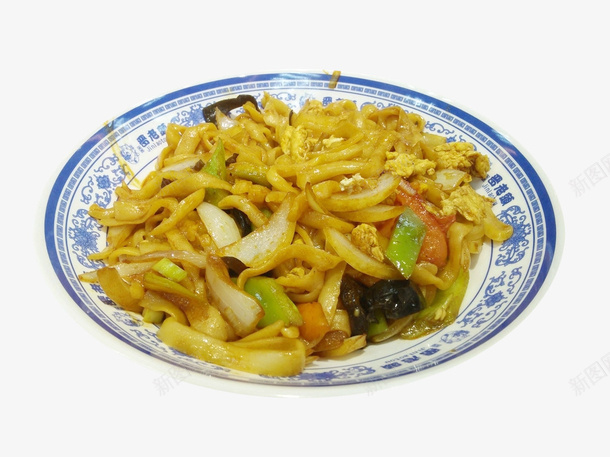 洋葱木耳青椒蛋炒面png免抠素材_新图网 https://ixintu.com 双椒 木耳 素炒面 葱花炒面 面条 鸡蛋炒面 鸡蛋面