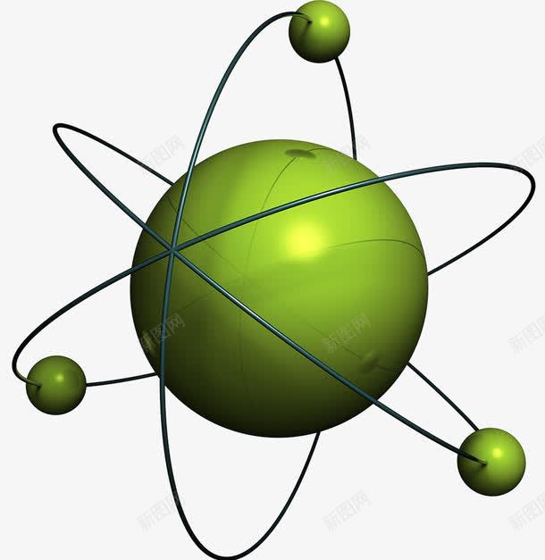 纳米分子png免抠素材_新图网 https://ixintu.com 分子环绕 吸引力 物理 纳米分子
