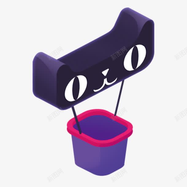 黑色立体天猫头像购物蓝图标png_新图网 https://ixintu.com 双十一 双十二 天猫logo 天猫促销 天猫头像 购物筐 购物篮