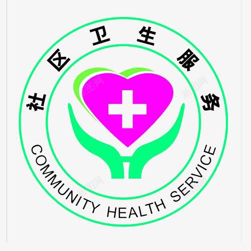 社区卫生服务标志图标png_新图网 https://ixintu.com 医疗 团体 圆形 居住地 手捧爱心 服务 服务logo 社区