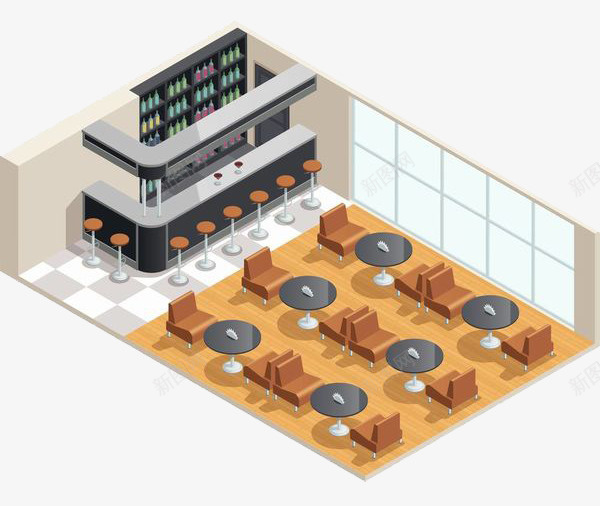 餐饮店面里空无一人png免抠素材_新图网 https://ixintu.com 圆桌 坚实 家具 店面 整齐 桌子 桌席 空的 酒店圆桌 酒桌 隔开 餐桌 餐饮店 饭桌