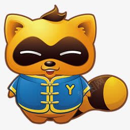 黄色可爱浣熊YY语音图标png_新图网 https://ixintu.com yy yy头像 可爱 浣熊 语音 黄色
