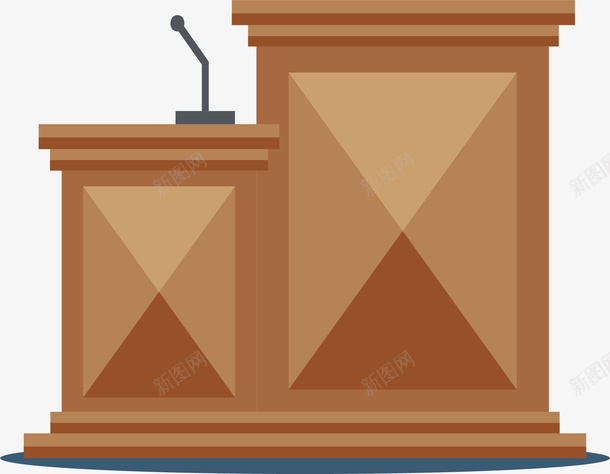 卡通演讲台矢量图ai免抠素材_新图网 https://ixintu.com PNG图 PNG图下载 创意卡通 卡通 卡通插图 插图 演讲台 讲桌 矢量图