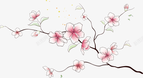 可爱粉嫩的梅花简笔画png免抠素材_新图网 https://ixintu.com 可爱 可爱粉嫩的梅花简笔画 手绘 枝头梅花盛开简笔画 梅花 梅花简笔画 梅花简笔画透明png 简笔画 粉嫩 花朵 花枝