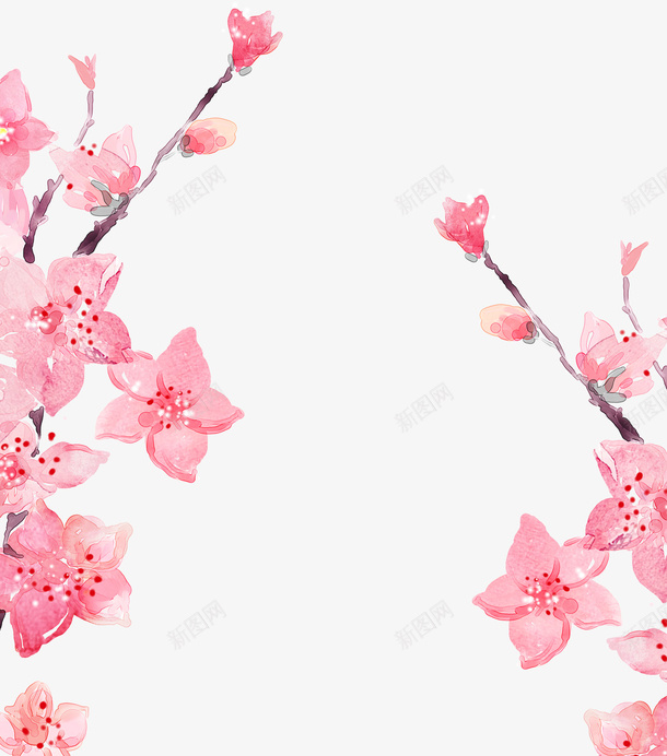 粉色樱花节樱花装饰图案psd免抠素材_新图网 https://ixintu.com 图案 樱花 樱花节 粉色 粉色樱花节樱花装饰图案 装饰