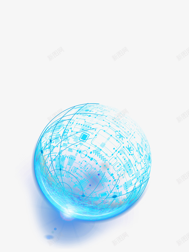 科技元素星球太空数据光效psd免抠素材_新图网 https://ixintu.com 光效 太空 数据 星球 科技元素