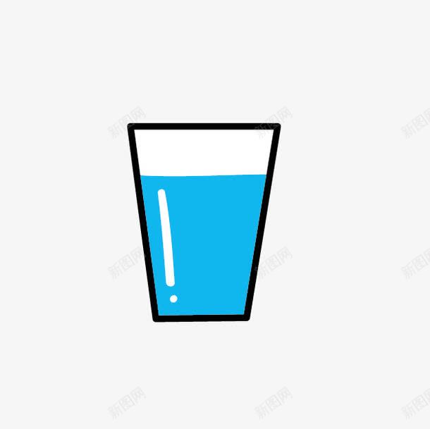 卡通手绘水杯png免抠素材_新图网 https://ixintu.com 卡通水杯 杯具 水杯 被子 透明水杯