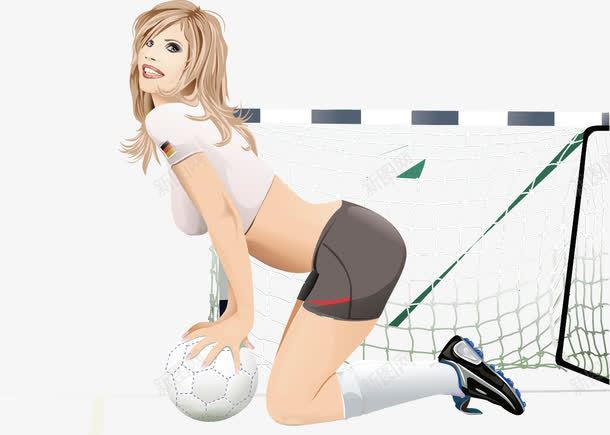 足球宝贝时尚美女png免抠素材_新图网 https://ixintu.com 时尚美女 矢量美女 足球 足球宝贝 足球宝贝时尚美女矢量素材