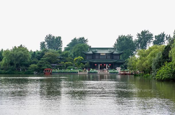 清新风景扬州西湖png免抠素材_新图网 https://ixintu.com 休闲 地域 建筑 扬州 旅游 江苏 江苏建筑 清新 西湖 风景