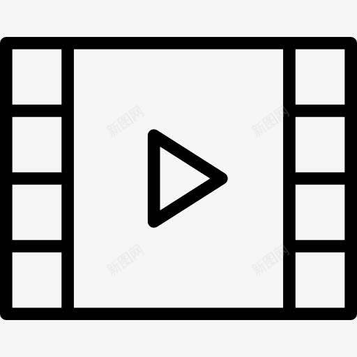 视频播放器图标png_新图网 https://ixintu.com 多媒体接口 多媒体选项 播放按钮 暂无视频ico 电影 视频播放器
