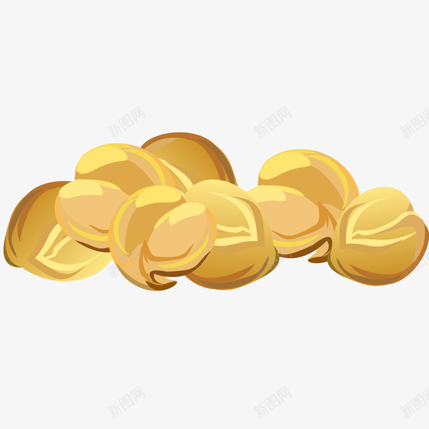 鹰嘴豆干货插画矢量图ai免抠素材_新图网 https://ixintu.com 五谷杂粮 健康食品 免抠PNG 有机 豆类 鹰嘴豆 鹰嘴豆干货矢量插画 矢量图