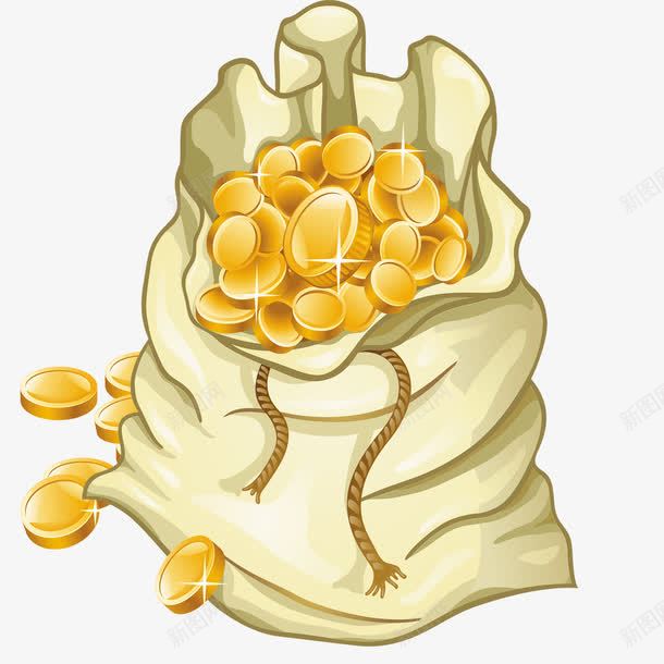 钱袋卡通png免抠素材_新图网 https://ixintu.com 卡通 客户尾款 尾款 尾款定金 尾款支付流程 硬币 补交尾款