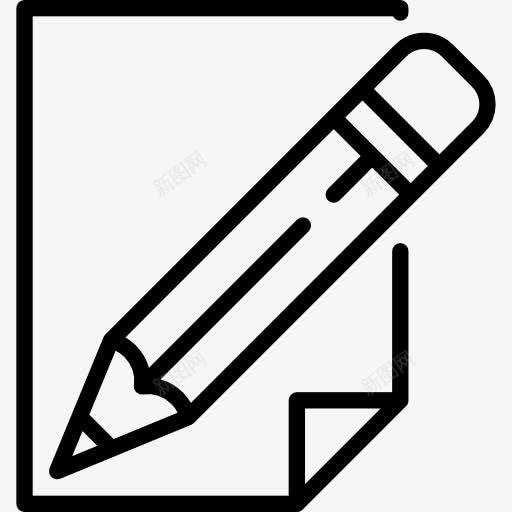 铅笔图标png_新图网 https://ixintu.com 医疗 处方 工具和用具 文件 清单 纸张 铅笔