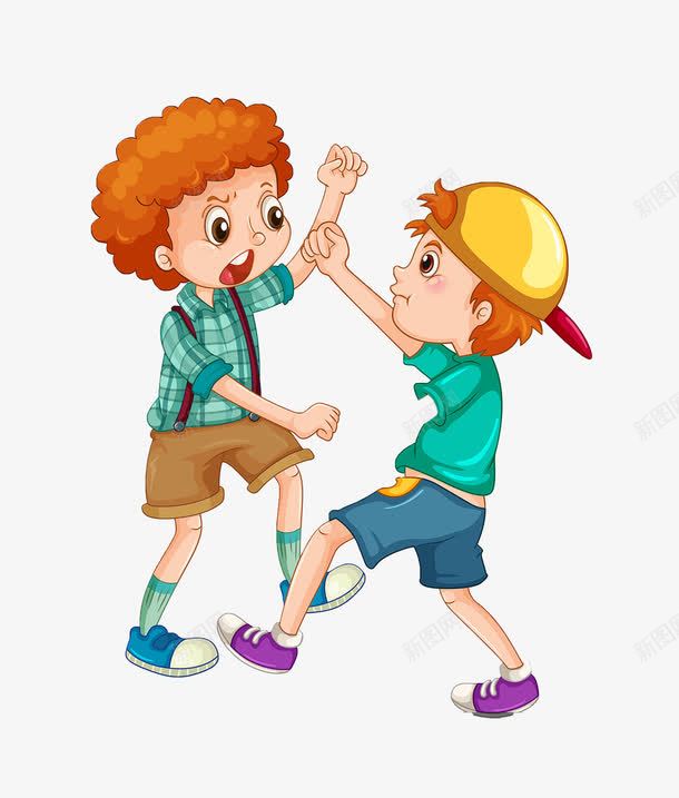 打架的男孩png免抠素材_新图网 https://ixintu.com 吵闹男孩子png图片 戴帽子的男孩 生气的男孩 男孩打架免抠素材