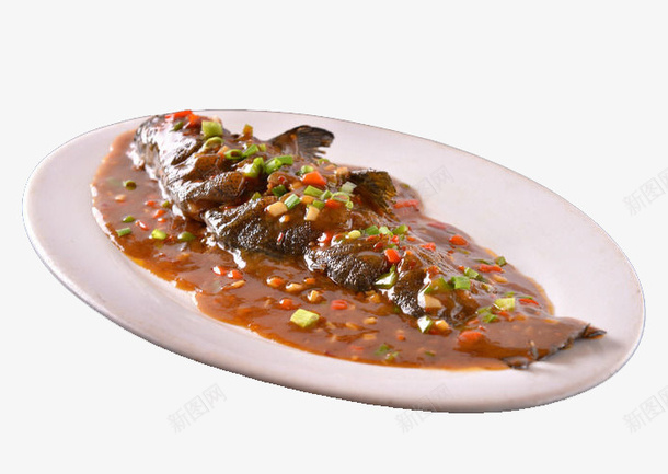 干烧金桂鱼png免抠素材_新图网 https://ixintu.com 中国菜系 产品实物 干烧金桂鱼 特色美食 鱼类