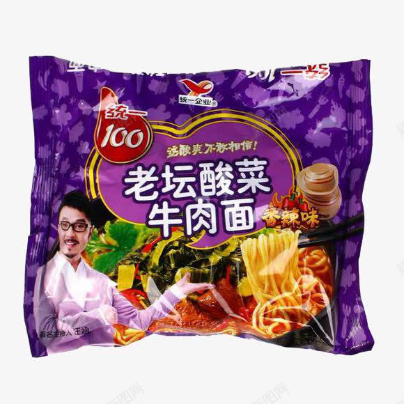 统一老坛酸菜牛肉面png免抠素材_新图网 https://ixintu.com 产品实物 快餐食品 方便面 牛肉面 统一食品 酸菜味