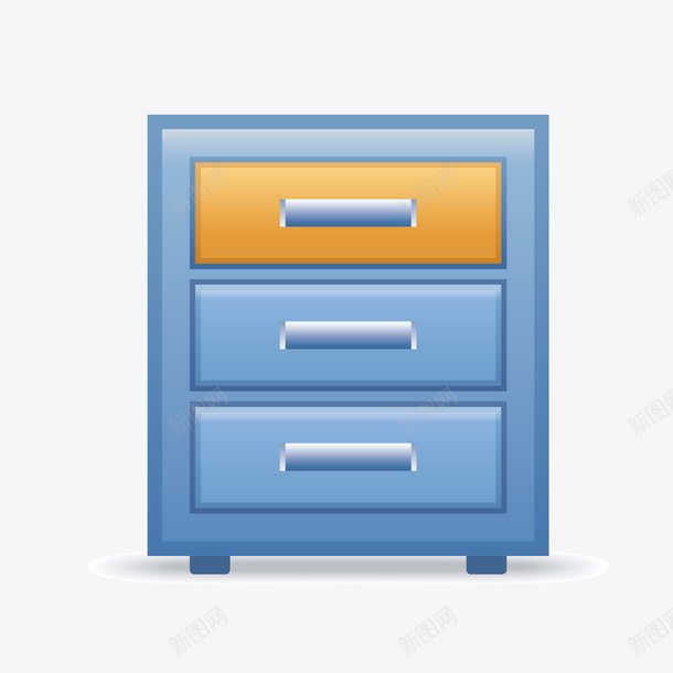 办公柜子图标png_新图网 https://ixintu.com UI 办公用品 卡通 图标 手绘 抽屉 柜子
