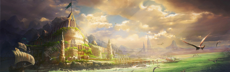 游戏bannerjpg背景底图_新图网 https://ixintu.com banner 动漫 动画 卡通 场景 手绘 海报 海报banner 游戏 游戏背景banner1920600 漫画 童趣
