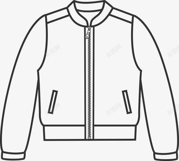 拉链服装外套图图标png_新图网 https://ixintu.com 上衣 图标 手绘衣服 服装 服装图标 矢量衣服图 简易衣服 衣服 衣服简笔 衣服线框图标