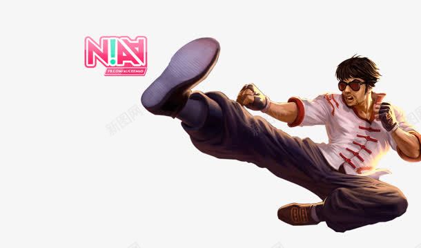 武功艺术人物踢腿png免抠素材_新图网 https://ixintu.com 人物 武功 艺术 踢腿