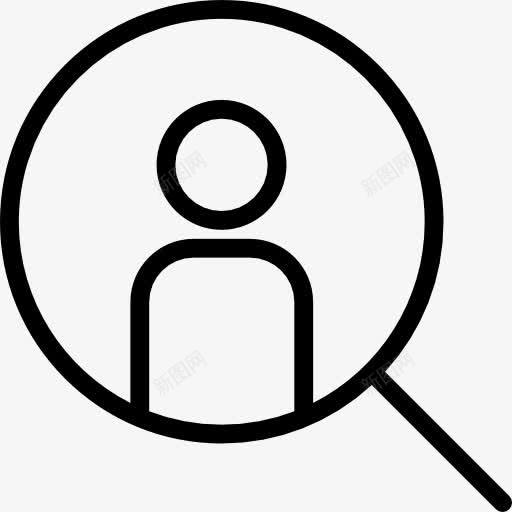 人才搜索图标png_新图网 https://ixintu.com 人 坚持的人 搜索 搜索引擎 放大镜 男人