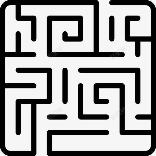 迷宫图标png_新图网 https://ixintu.com 业务 儿童迷宫 拼图 教育方式 杂 营销 解 路 迷宫 迷宫线路