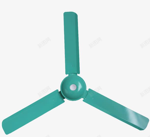 老式绿色吊扇png免抠素材_新图网 https://ixintu.com 凉快 吊扇 复古 夏天 家用电器 电器 电扇 电风扇 风扇