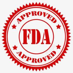 红色大气企业FDA认证标志图素材