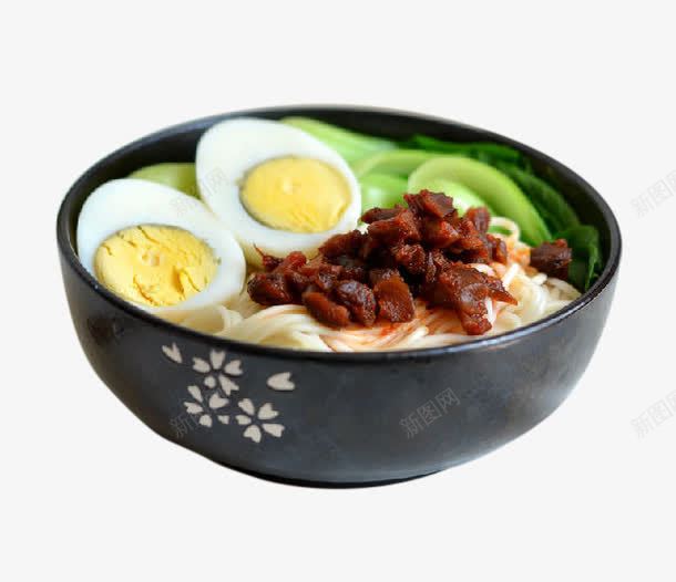 香菇酱拌面png免抠素材_新图网 https://ixintu.com 干拌面 快手面 青菜 面条 餐饮素材 香菇酱 鸡蛋