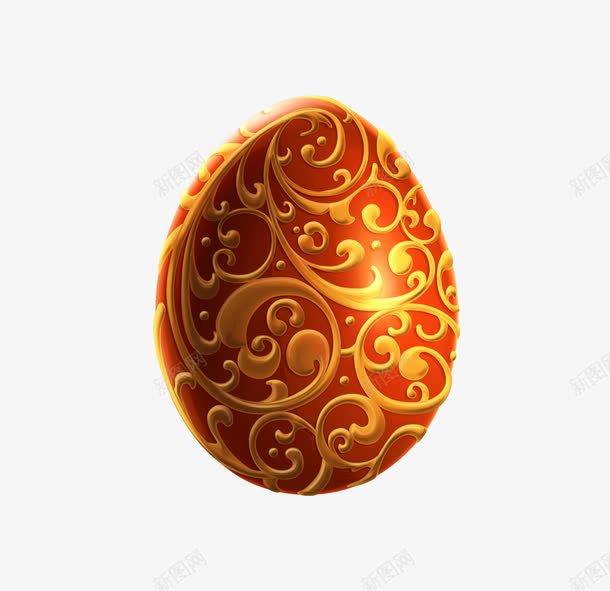 金红色立体彩蛋矢量图eps免抠素材_新图网 https://ixintu.com 彩蛋 矢量彩蛋 立体 金红色彩蛋 矢量图