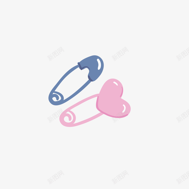 卡通可爱的别针png免抠素材_新图网 https://ixintu.com 别针 卡通 卡通可爱 卡通的 可爱的别针 心形