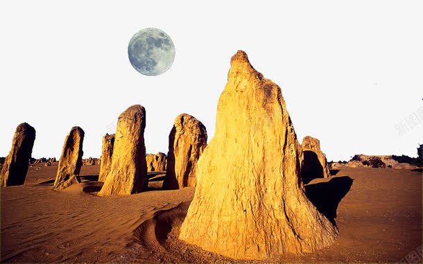 著名景点尖峰石阵png免抠素材_新图网 https://ixintu.com 旅游景区 景点 澳洲尖峰石阵 著名景点