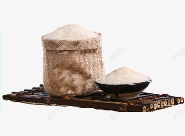 天然大米png免抠素材_新图网 https://ixintu.com 主食 产品实物 天然大米 新米 米饭 食物