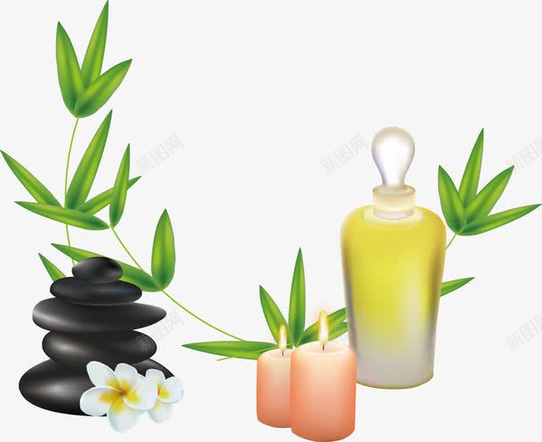 手绘SPA精油蜡烛矢量图ai免抠素材_新图网 https://ixintu.com SPA 手绘 精油 矢量图
